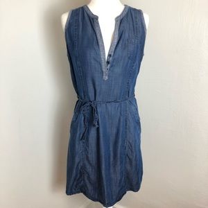 BLUE Saks Fifth Avenue Chambray Tank Dress